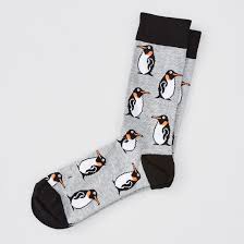 Penguin Socks - grey